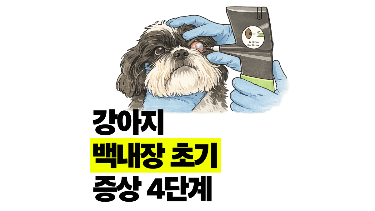 강아지 백내장 초기 증상 4단계 수술 비용 예방법
