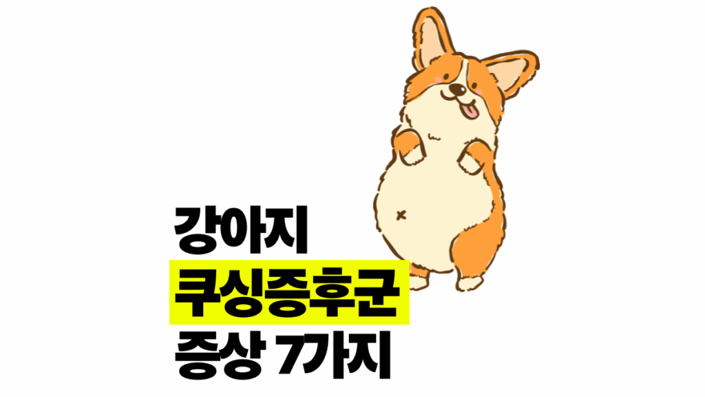 강아지 쿠싱증후군 초기 증상 7가지